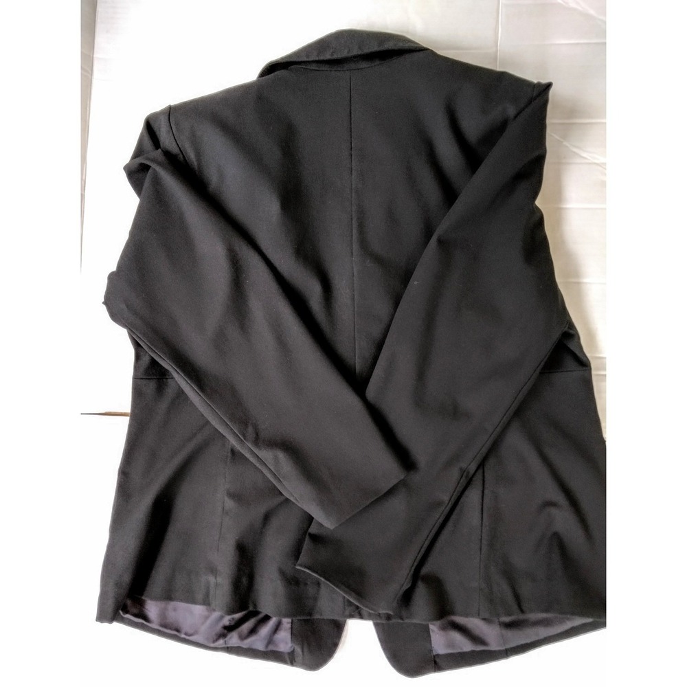 Torrid Studio Blazer Women's 1 1X Black Padded Shoulder Single Button Workwear - Picture 7 of 9